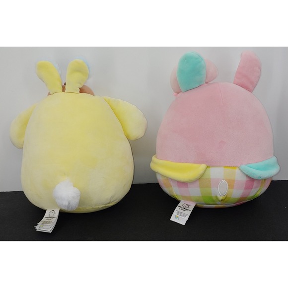 Lot Of 2 Squishmallows Hello Kitty And Pompompurin Bunnies Easter Plush Kellytoy - Picture 2 of 10